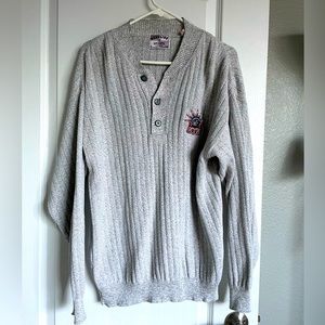 New York Rangers Gray Pull Over Sweater